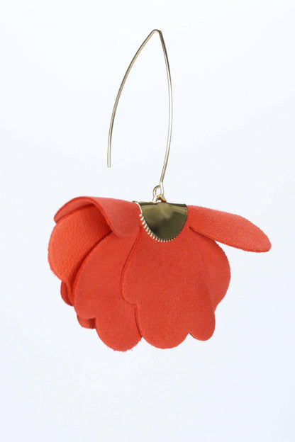 Cercei floare mica - Portocaliu