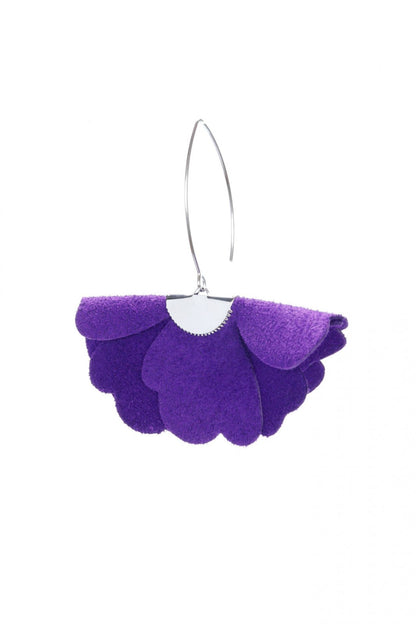 Cercei floare mica - Mov