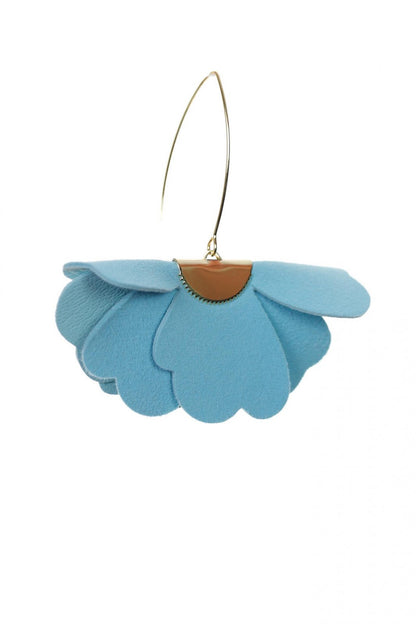 Cercei floare mica - Albastru deschis