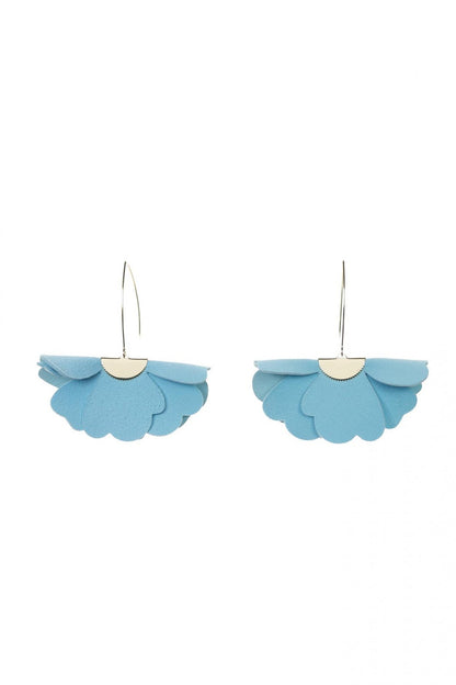Cercei floare mica - Albastru deschis