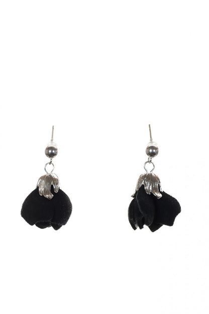 Cercei florali - Negru