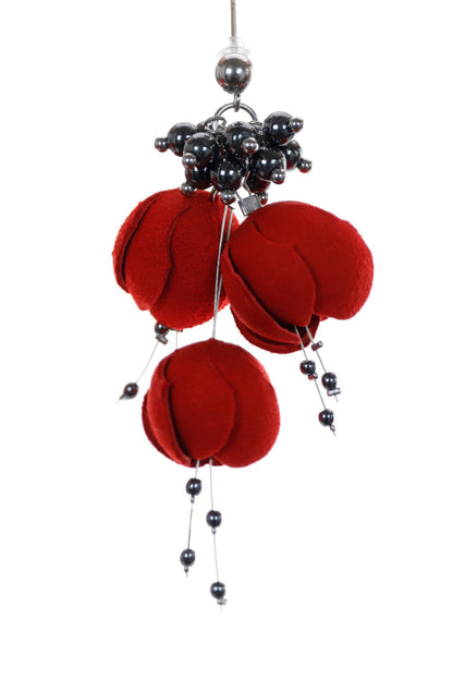 Cercei florali - Rosu