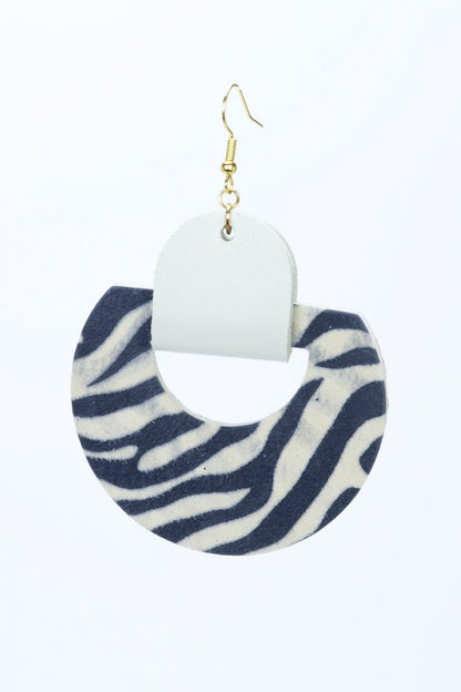 Cercei geometrici - Animal print