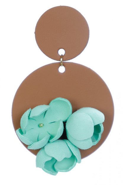 Cercei Geometrici cu model floral