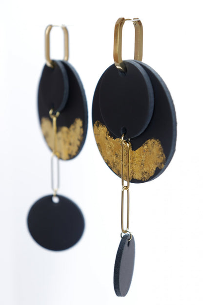 Cercei Geometrici _foita aur