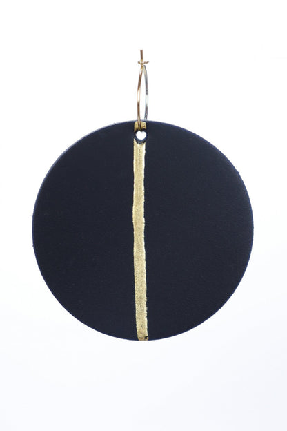 Cercei Geometrici cu foita de aur