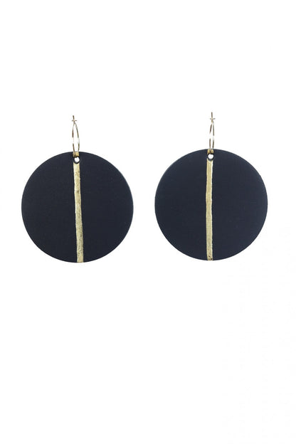 Cercei Geometrici cu foita de aur