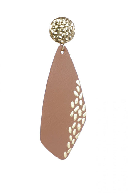 Cercei Geometrici cu foita de aur