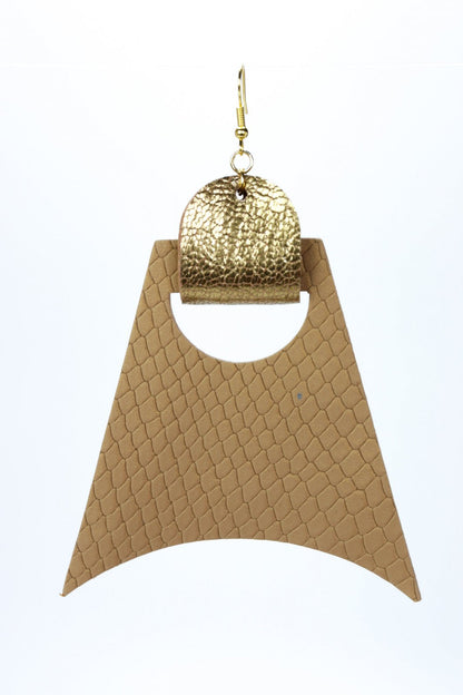 Cercei geometrici - Auriu