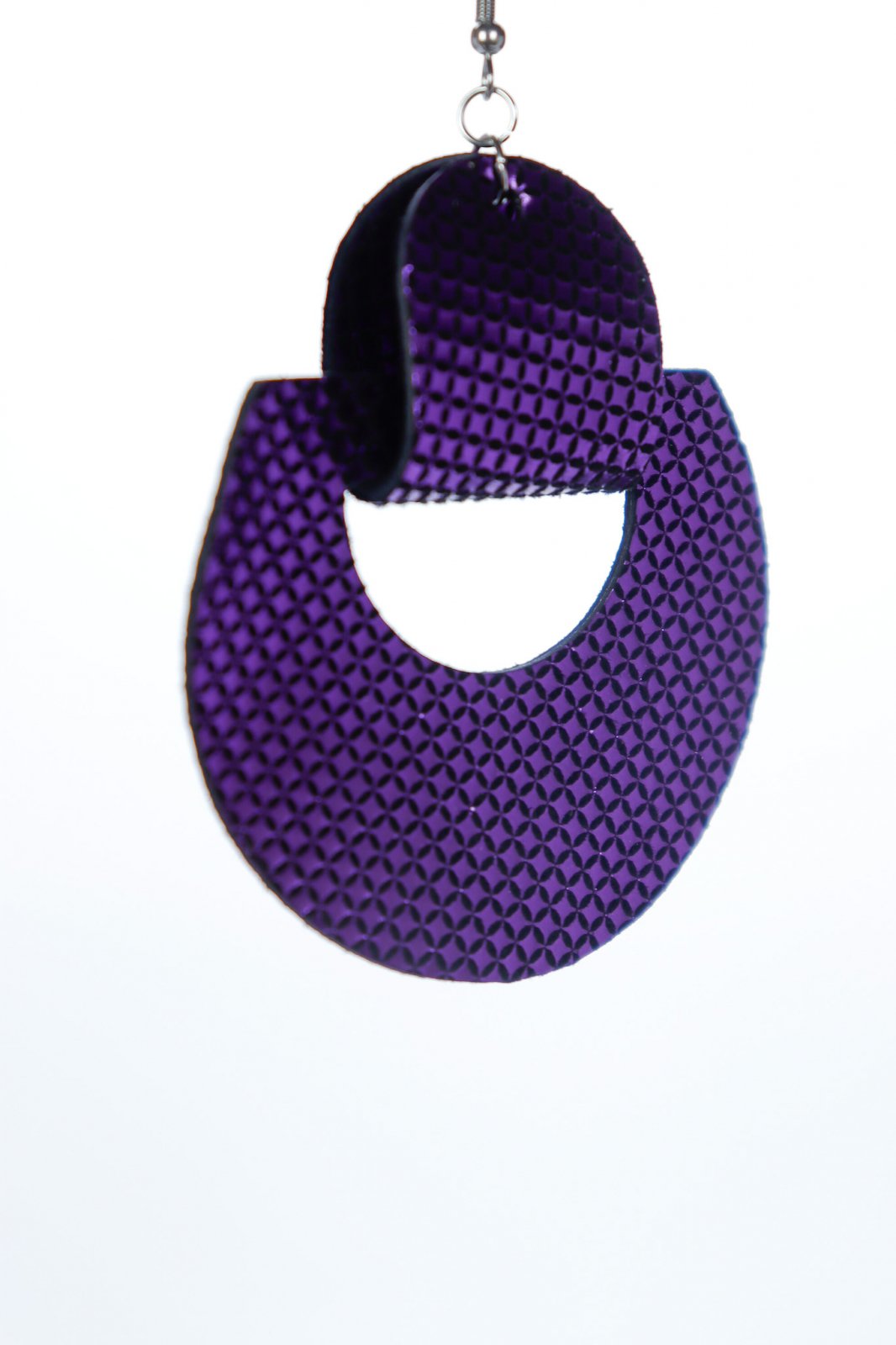 Geometric earrings - Purple