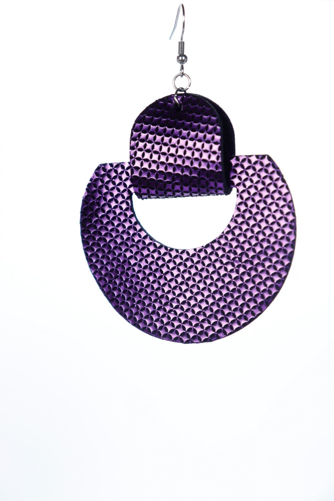 Geometric earrings - Purple