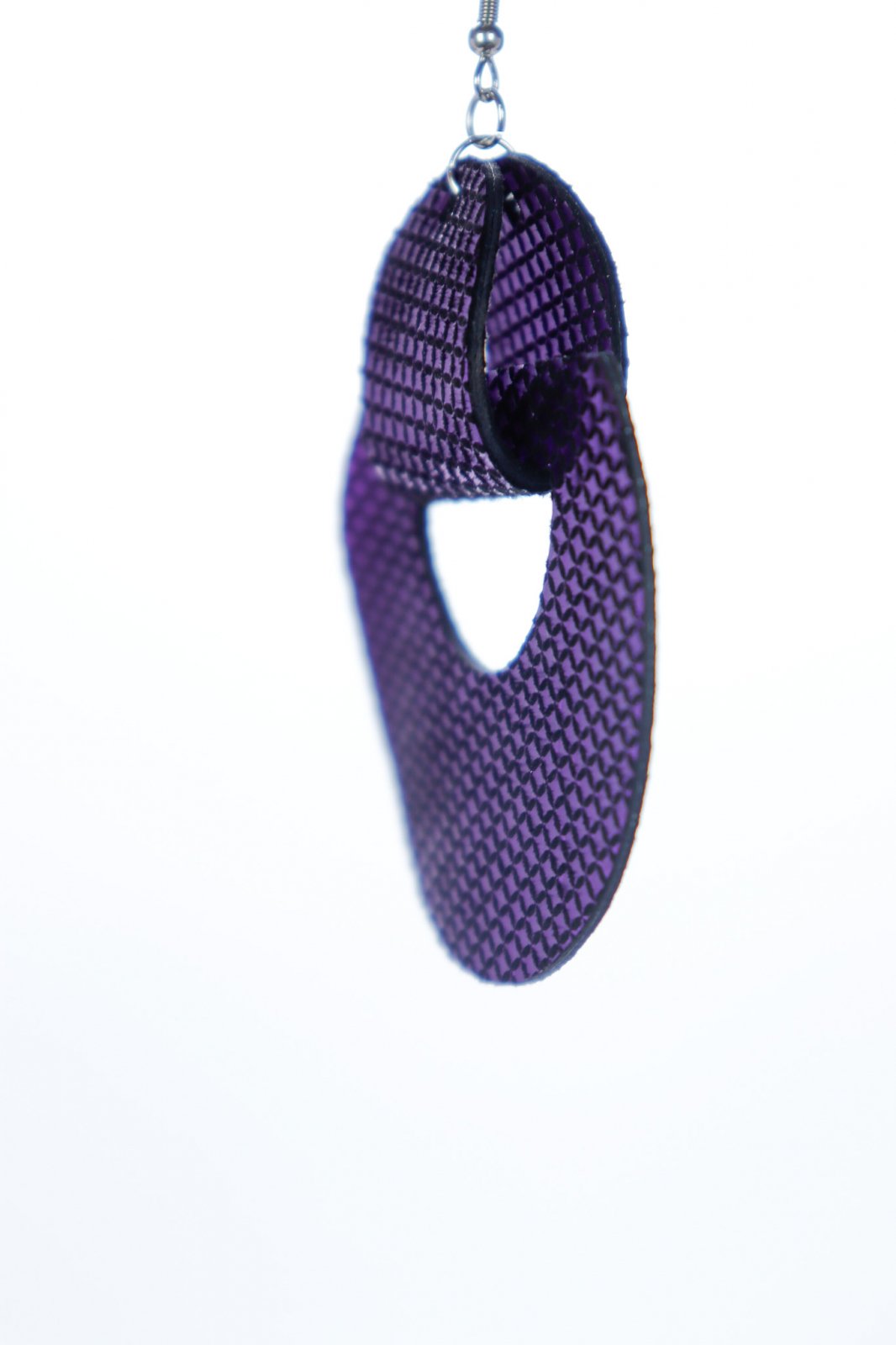 Geometric earrings - Purple