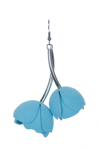 Cercei Imbratisari Florale - Baby blue