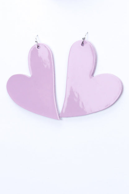 Cercei inima - Roz lacuit
