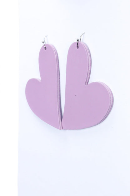 Cercei inima - Roz lacuit