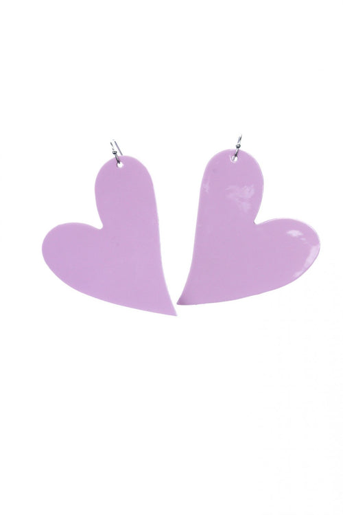 Cercei inima - Roz lacuit