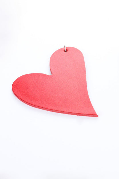 Cercei inima - Rosu sidefat