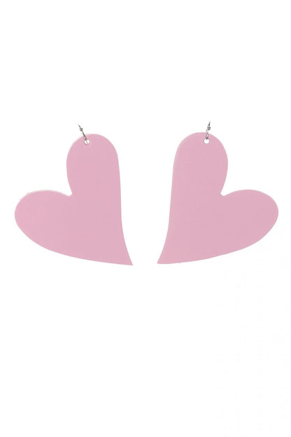 Cercei inima - Roz pal