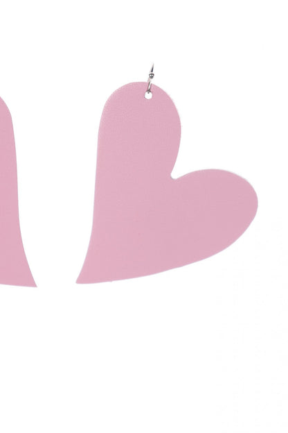Cercei inima - Roz pal