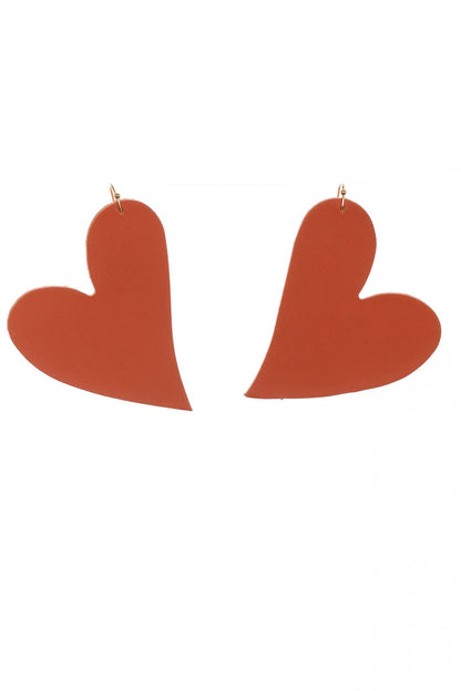 Cercei inima - Caramiziu