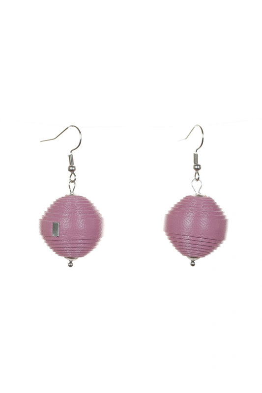 Cercei Leatherbonbon - lila inchis