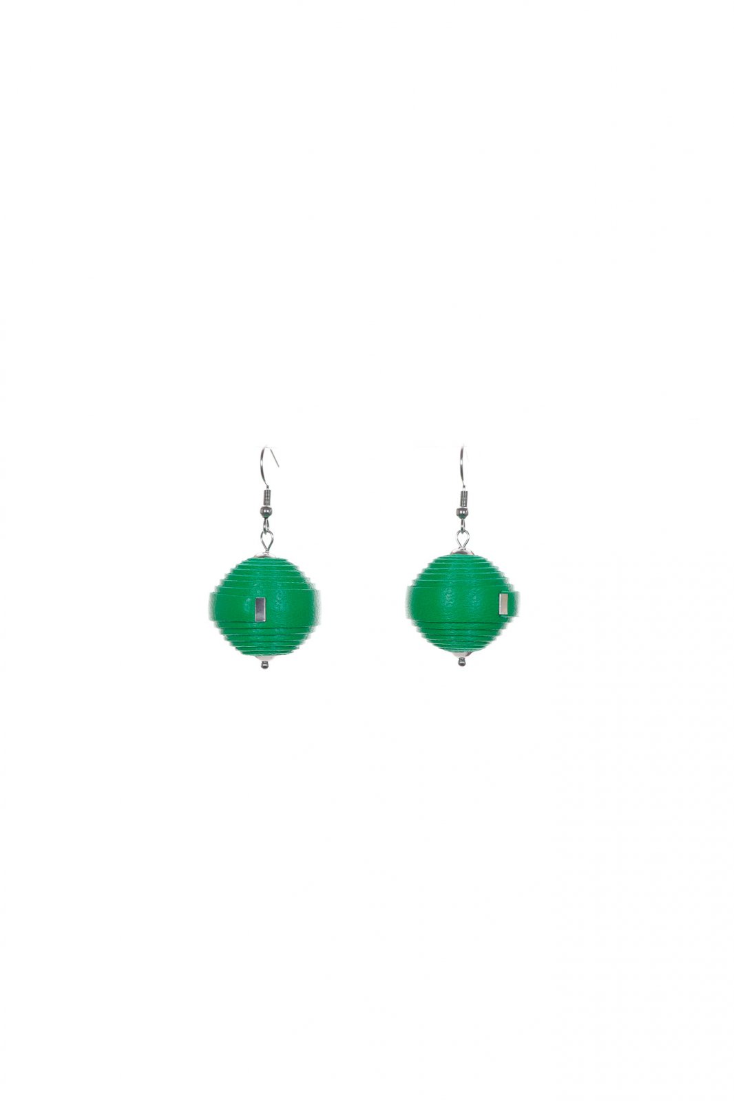 Cercei Leatherbonbon - Verde iarba