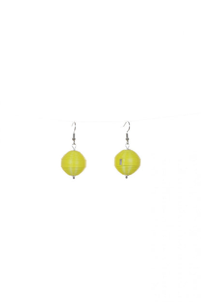 Cercei Leatherbonbon - Galben