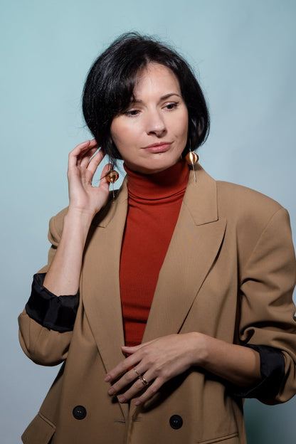 Cercei Leatherbonbon Plutitor - Cupru