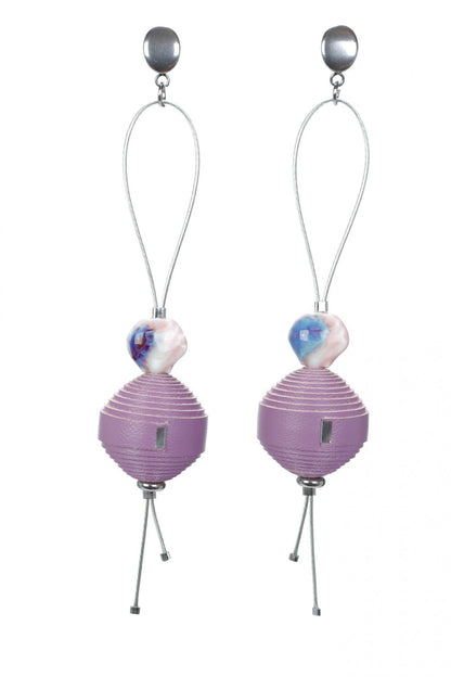 Cercei Leatherbonbon Plutitor - Lila