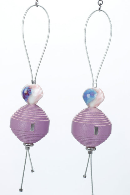 Cercei Leatherbonbon Plutitor - Lila