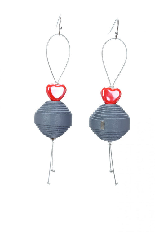 Cercei Leatherbonbon Plutitor - Gri