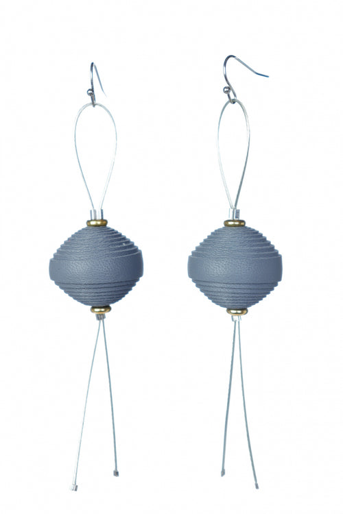 Cercei Leatherbonbon Plutitor - Gri