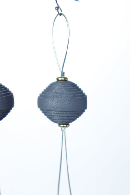 Cercei Leatherbonbon Plutitor - Gri