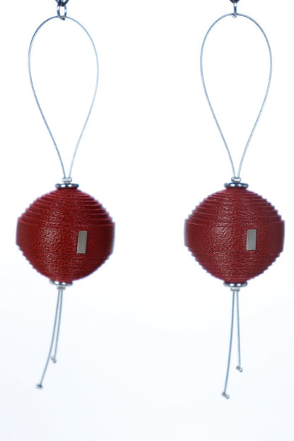 Cercei Leatherbonbon Plutitor - Grena