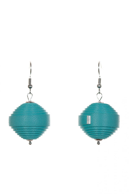 Cercei Leatherbonbon - Turcoaz