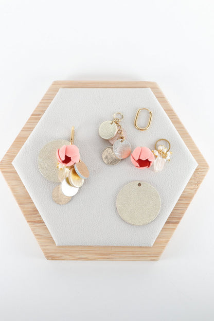 Cercei Mix&Match - Trandafir + Cercuri