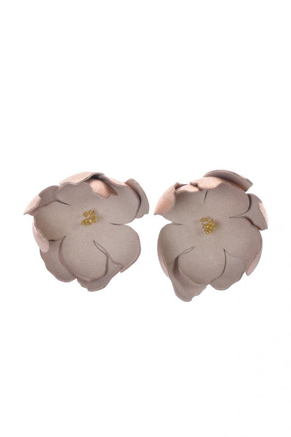 Cercei Soapte la ureche - Rose metalic + Nude