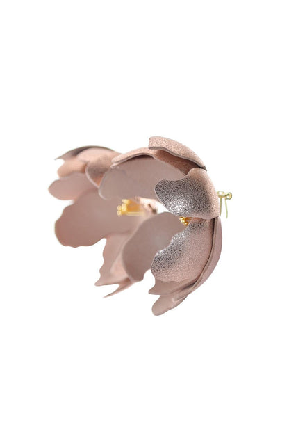 Cercei Soapte la ureche - Rose metalic + Nude