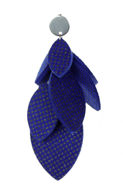 Cercei petale - Albastru electric