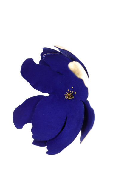 Cercei Soapte la ureche - Albastru electric + Auriu