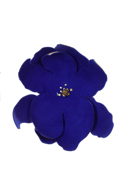 Cercei Soapte la ureche - Albastru electric + Auriu