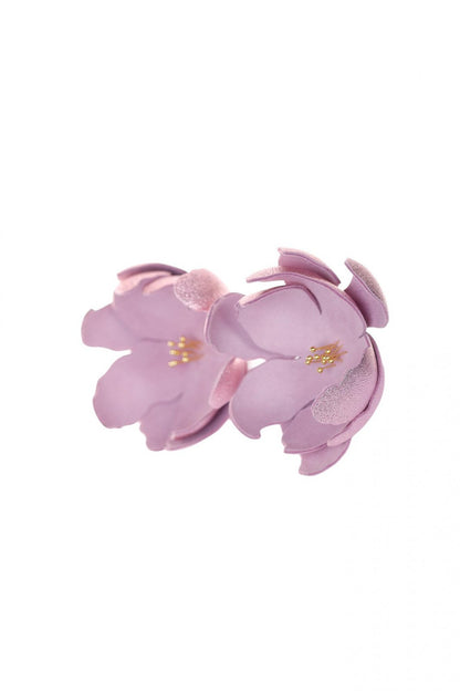 Cercei Soapte la ureche - Roz metalic + Roz