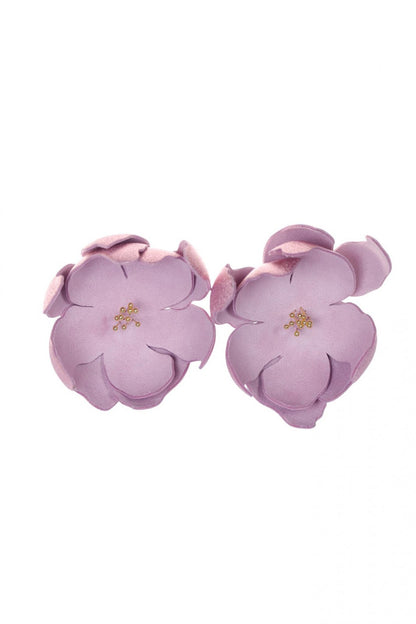 Cercei Soapte la ureche - Roz metalic + Roz