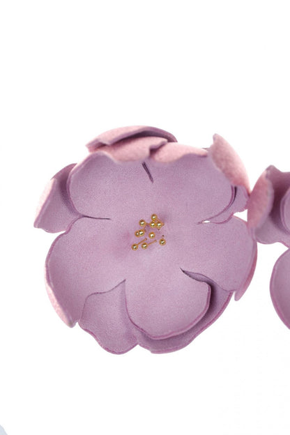 Cercei Soapte la ureche - Roz metalic + Roz