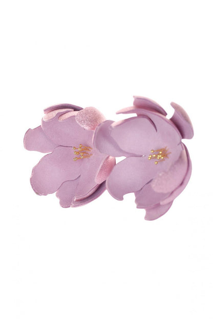 Cercei Soapte la ureche - Roz metalic + Roz