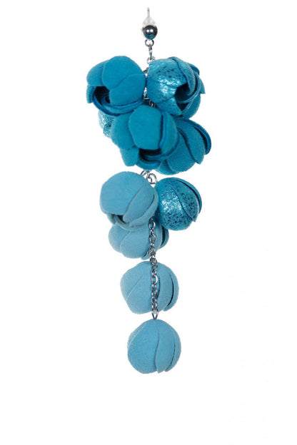 Cercei Ecouri Florale - Degrade Turcoaz