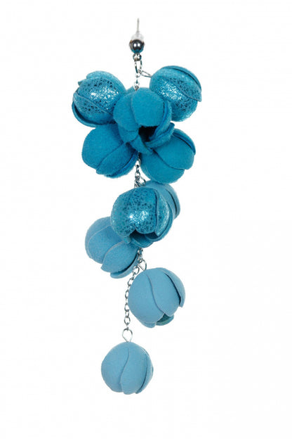 Cercei Ecouri Florale - Degrade Turcoaz