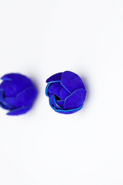 Cercei Trandafir - Albastru electric