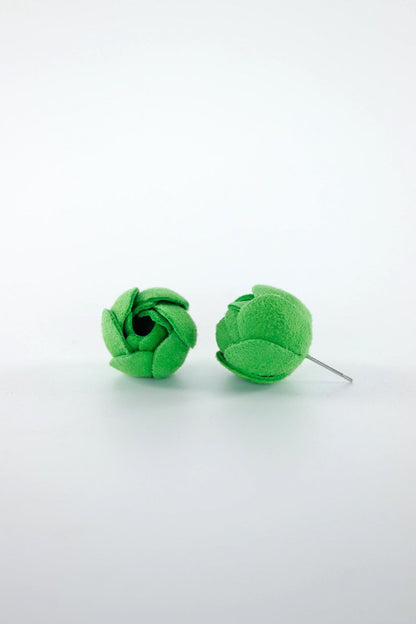 Cercei Trandafir - Verde deschis