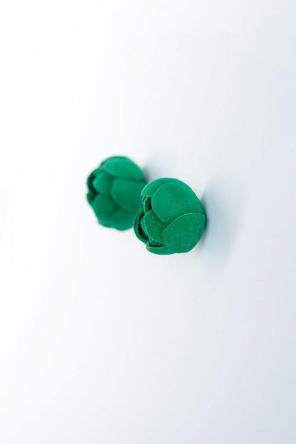 Cercei Trandafir - Verde iarba